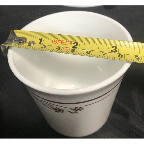 Corning Corelle Mugs Melody Brown Floral Coffee Cups Set Of 5 USA - Picture 8 of 8